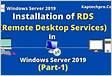 Installing Remote Desktop Services in Windows Server